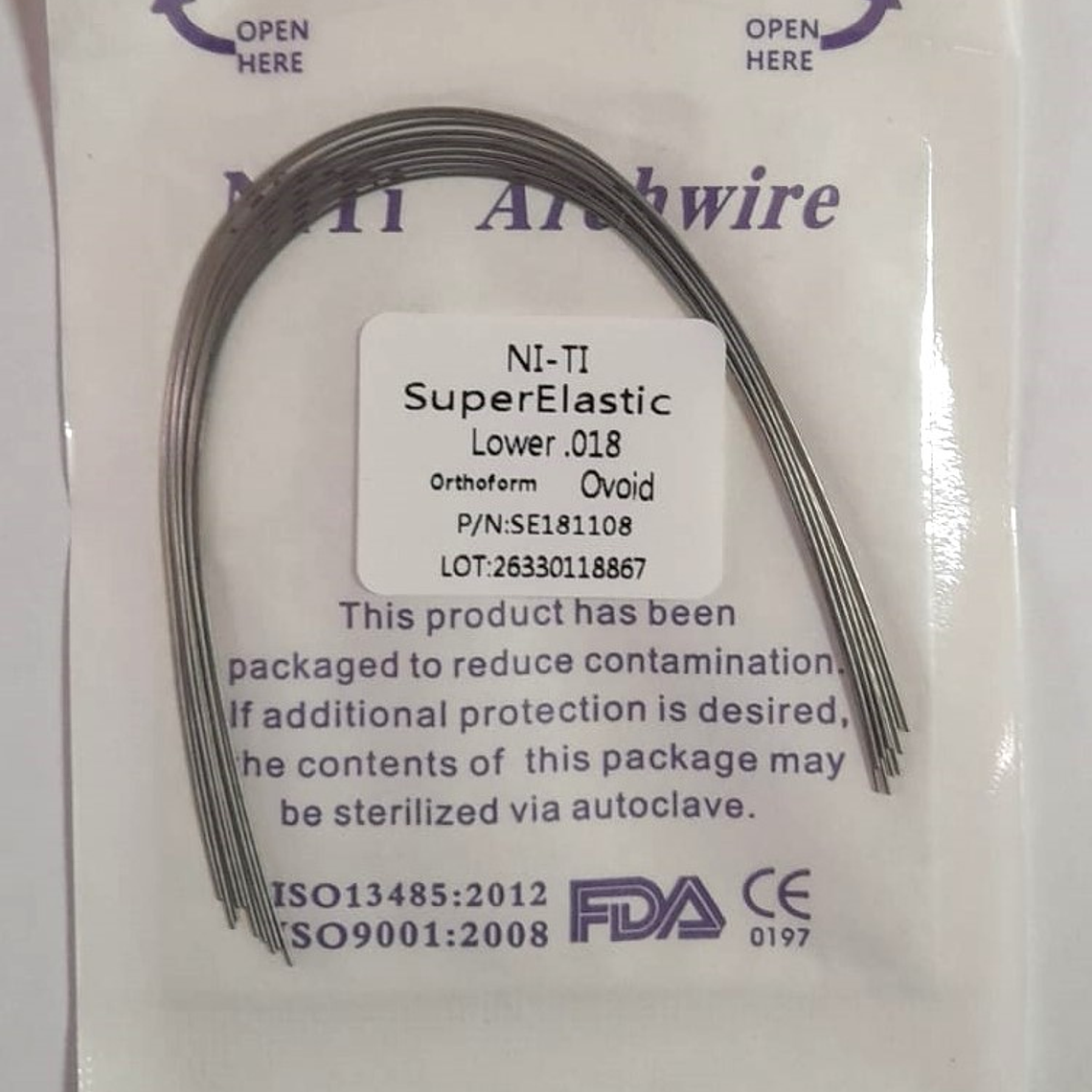 Arcos De Niti 0.018 Super Elastic -Ovoid  3