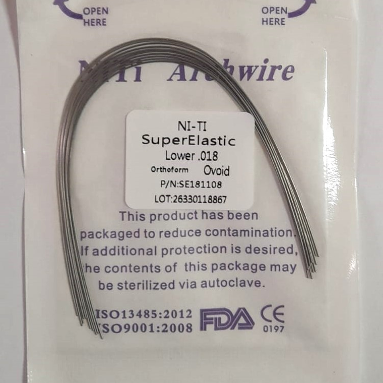 Arcos De Niti 0.018 Super Elastic -Ovoid  3