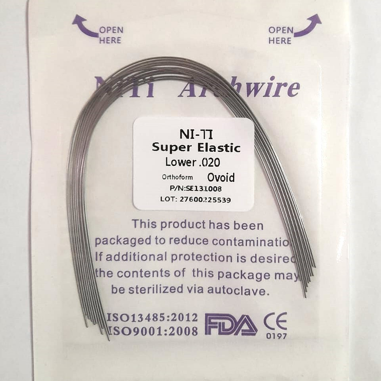 Arcos De Niti 0.020 Super Elastic -Ovoid  3