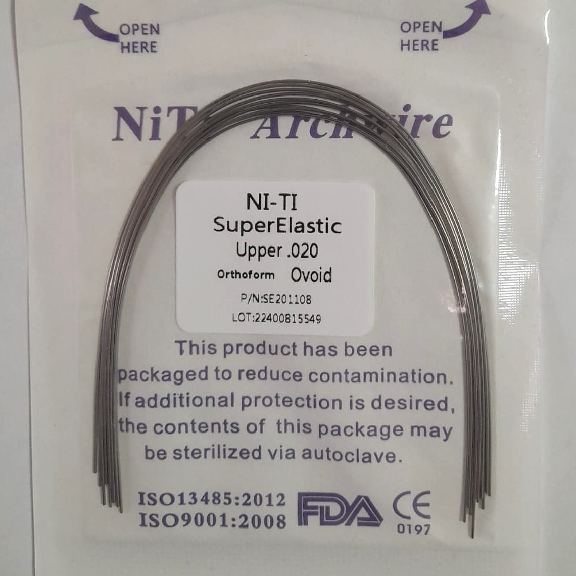 Arcos De Niti 0.020 Super Elastic -Ovoid  4