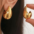 Pendientes Elegantes de Gota de Agua  1