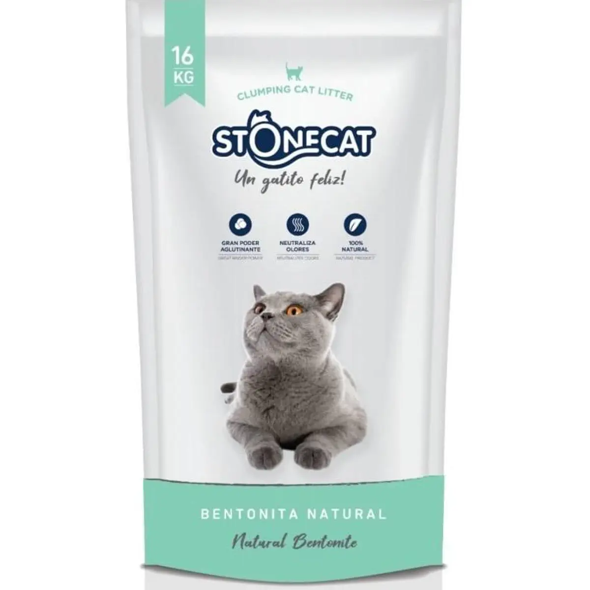 ARENA SANITARIA STONECAT NATURAL NEUTRA 16 KG