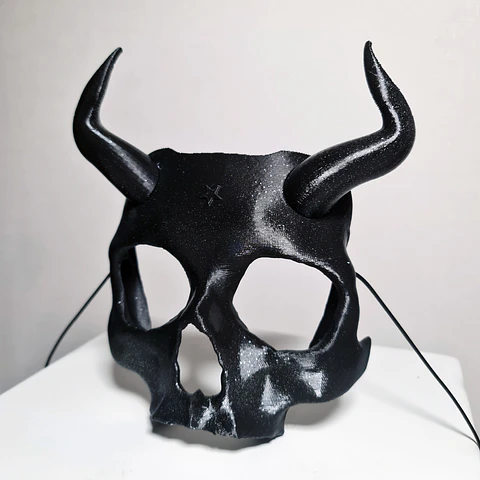 Antifaz Calavera con Cuernos #1