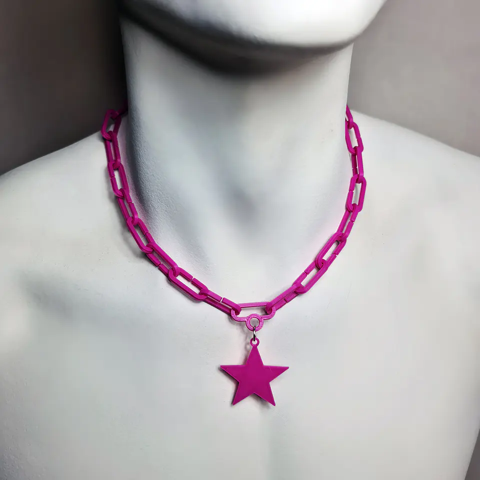 Pink Star Chain 3