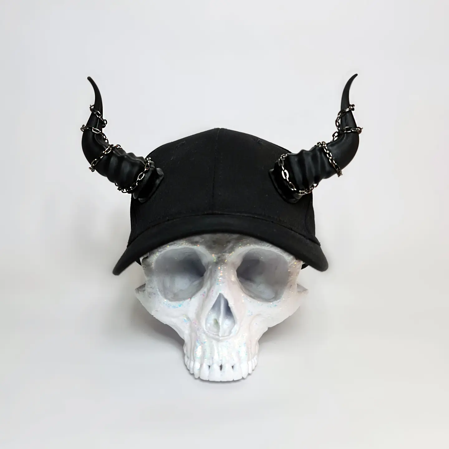 Lucifer Cap with Chains 2