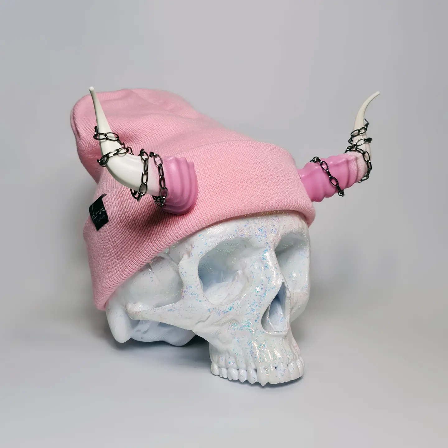 Lucifer Beanie With Chains 5