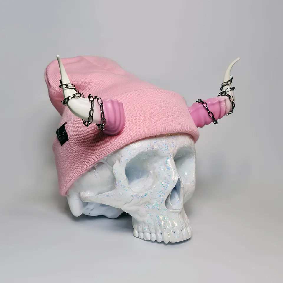 Lucifer Beanie With Chains 5