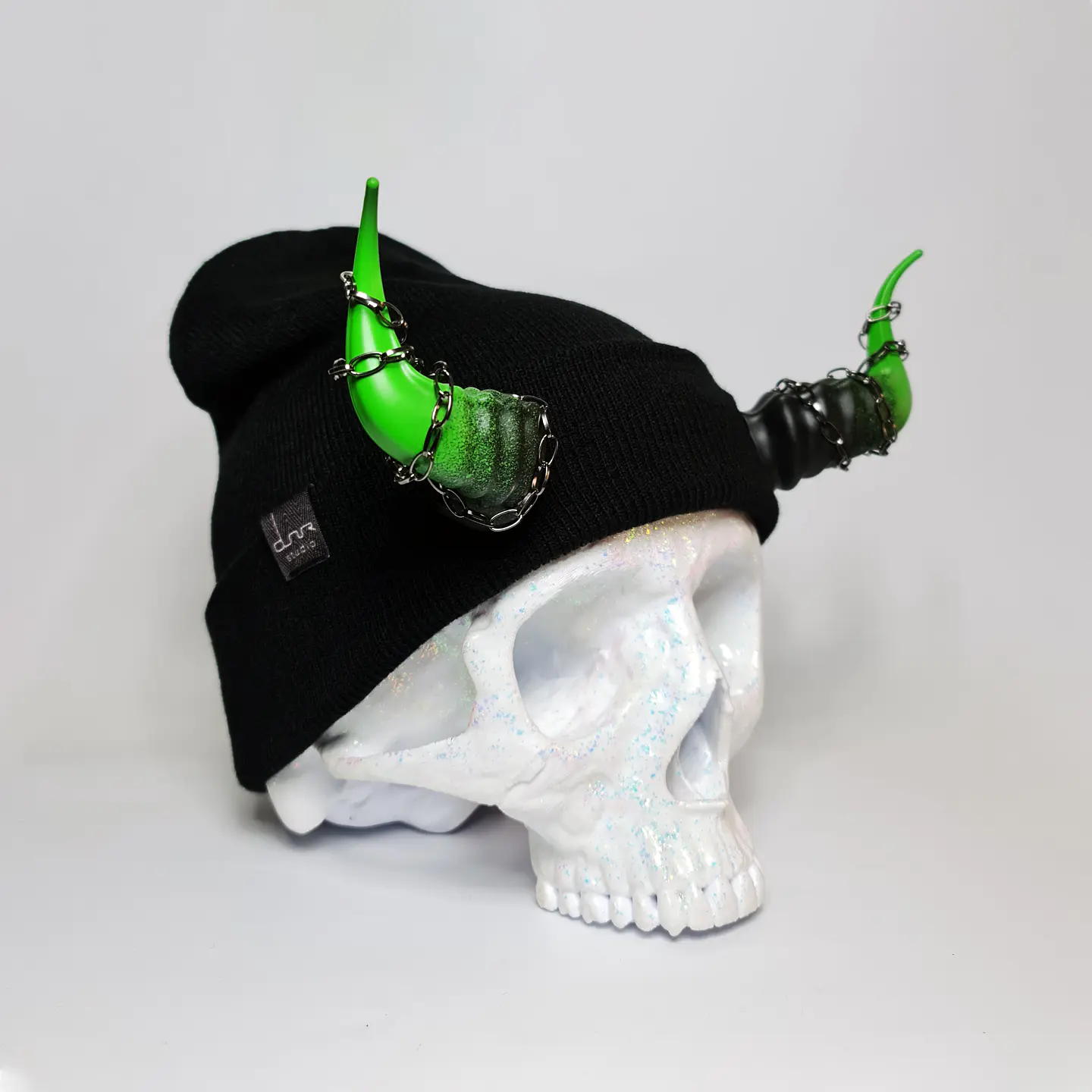 Lucifer Beanie With Chains 6