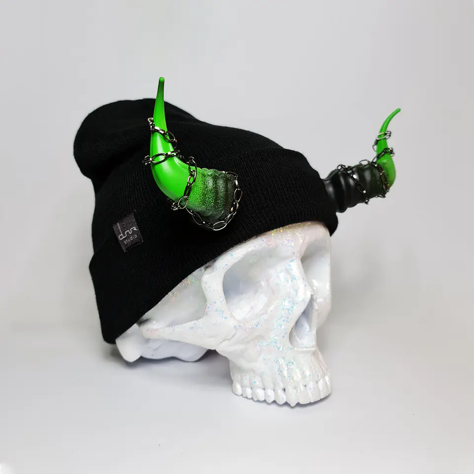 Lucifer Beanie With Chains 6