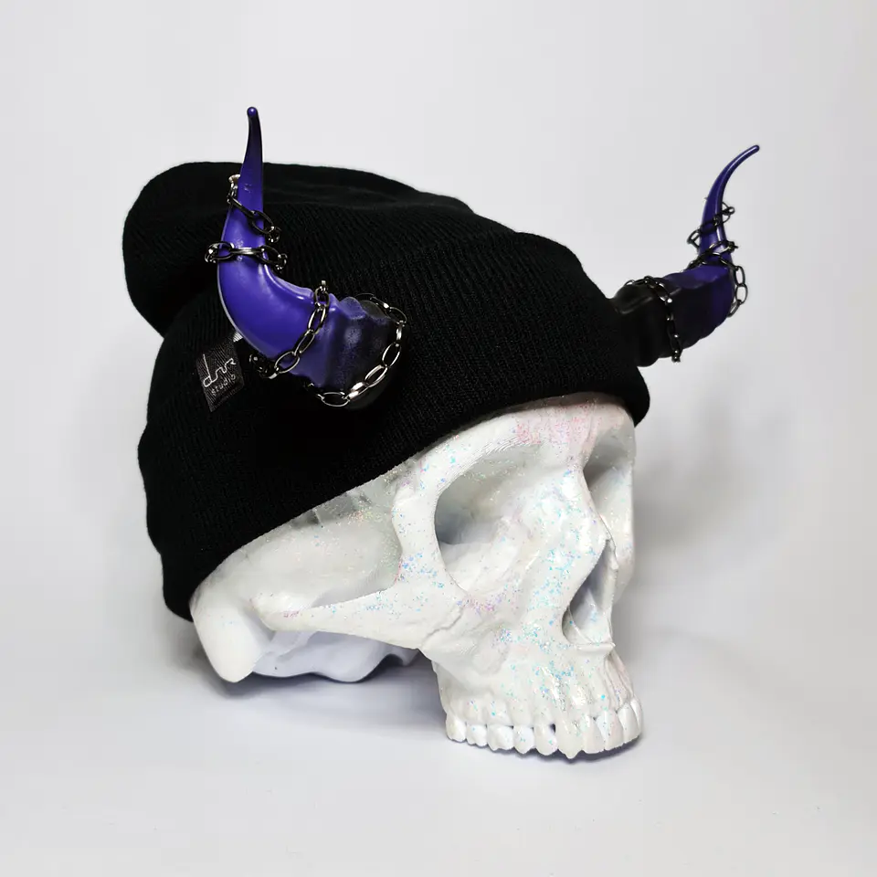 Lucifer Beanie With Chains 7