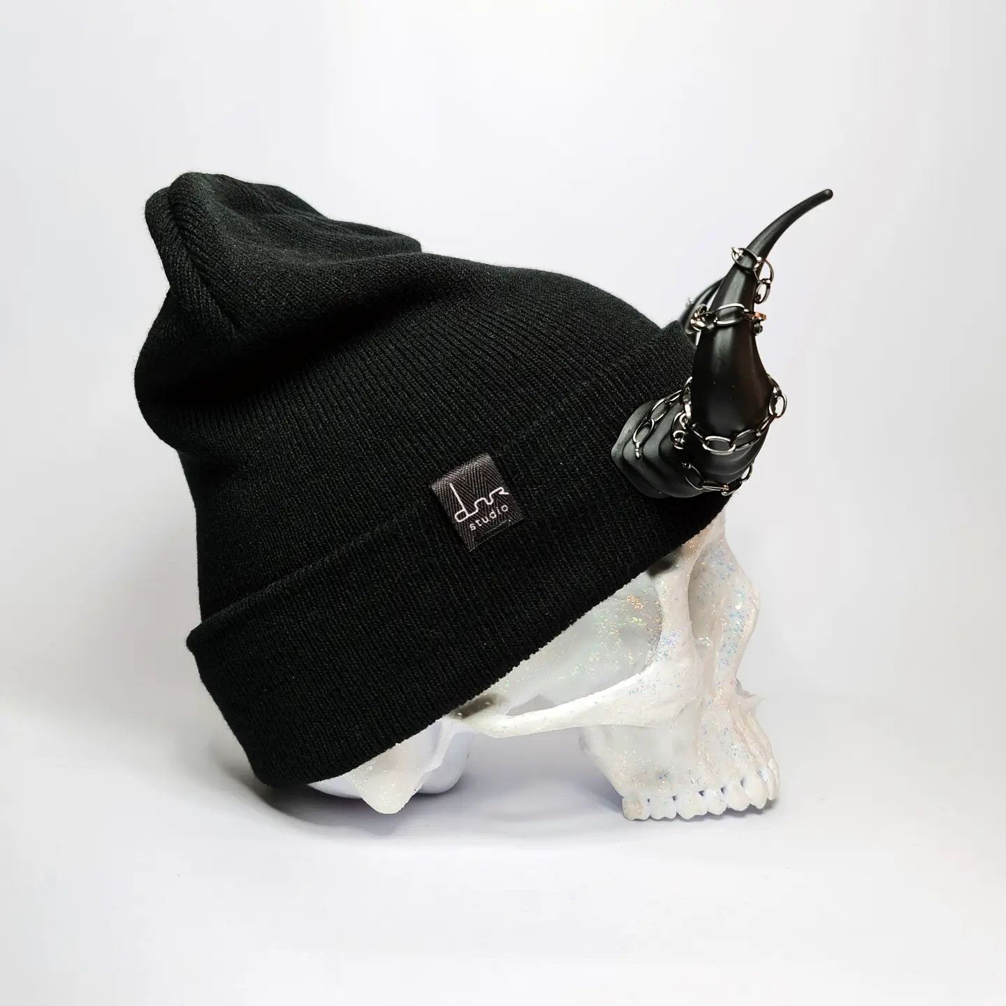 Lucifer Beanie With Chains 3
