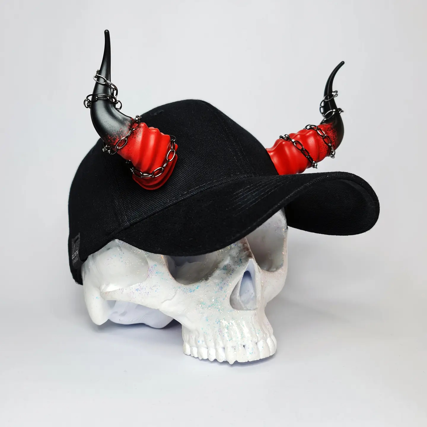 Lucifer Cap with Chains 7