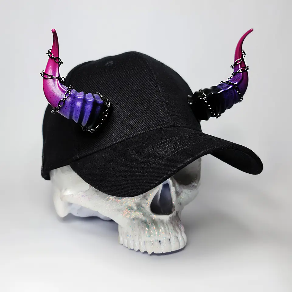 Lucifer Cap with Chains 8