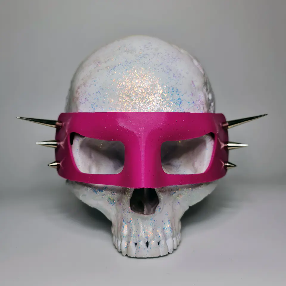Eye mask with metal spikes 7