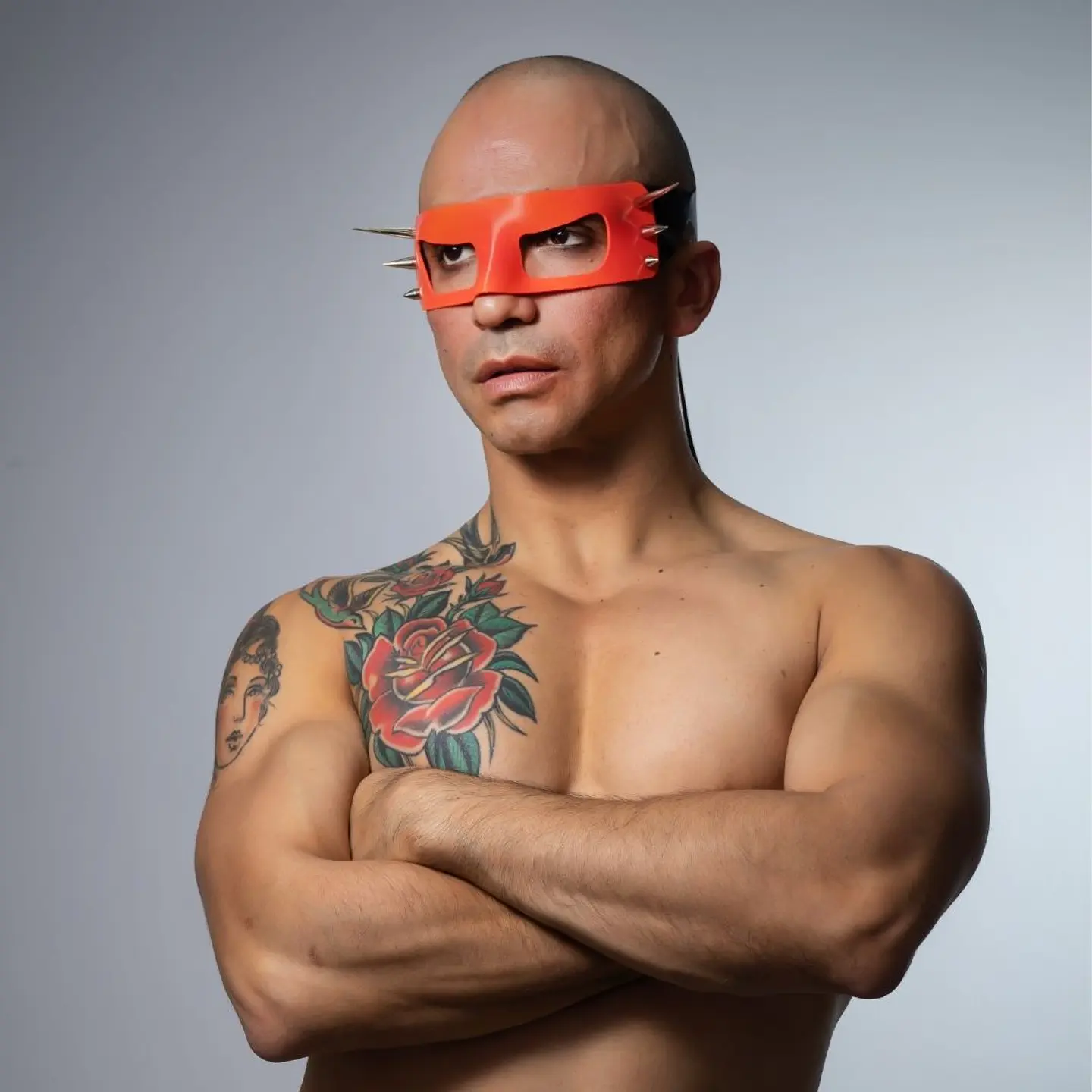 Eye mask with metal spikes 6