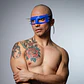 Eye mask with metal spikes - thumbnail 2