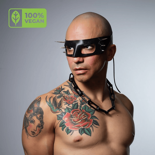 Spiked Mask (Leatherette) [Vegan] 1