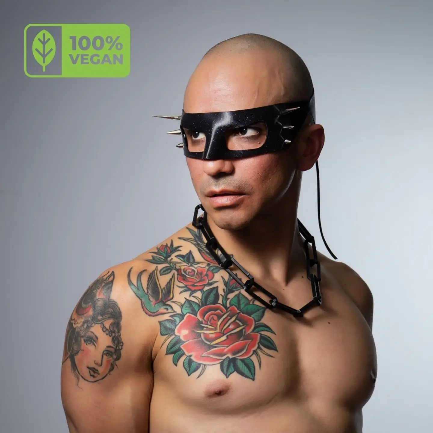 Eye mask with metal spikes 1