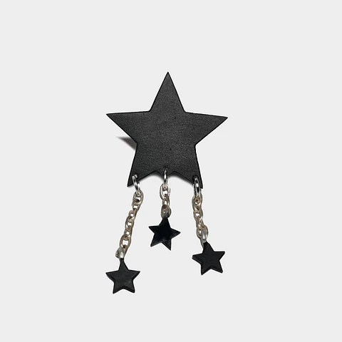 Pin Black Star Triple Estrella