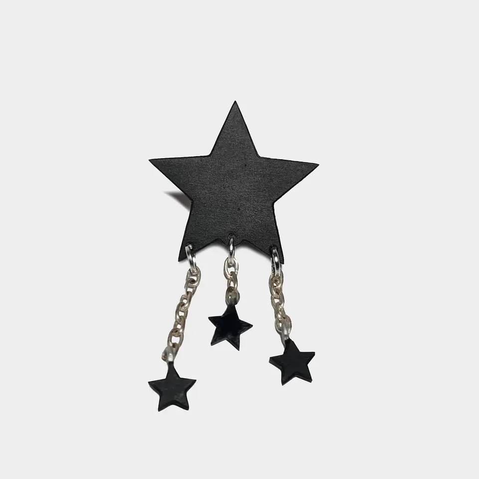 Pin Black Star Triple Estrella 1