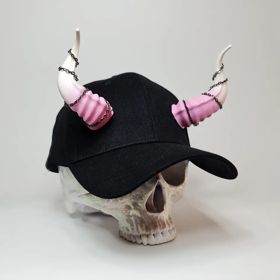 Lucifer Cap with Chains 13