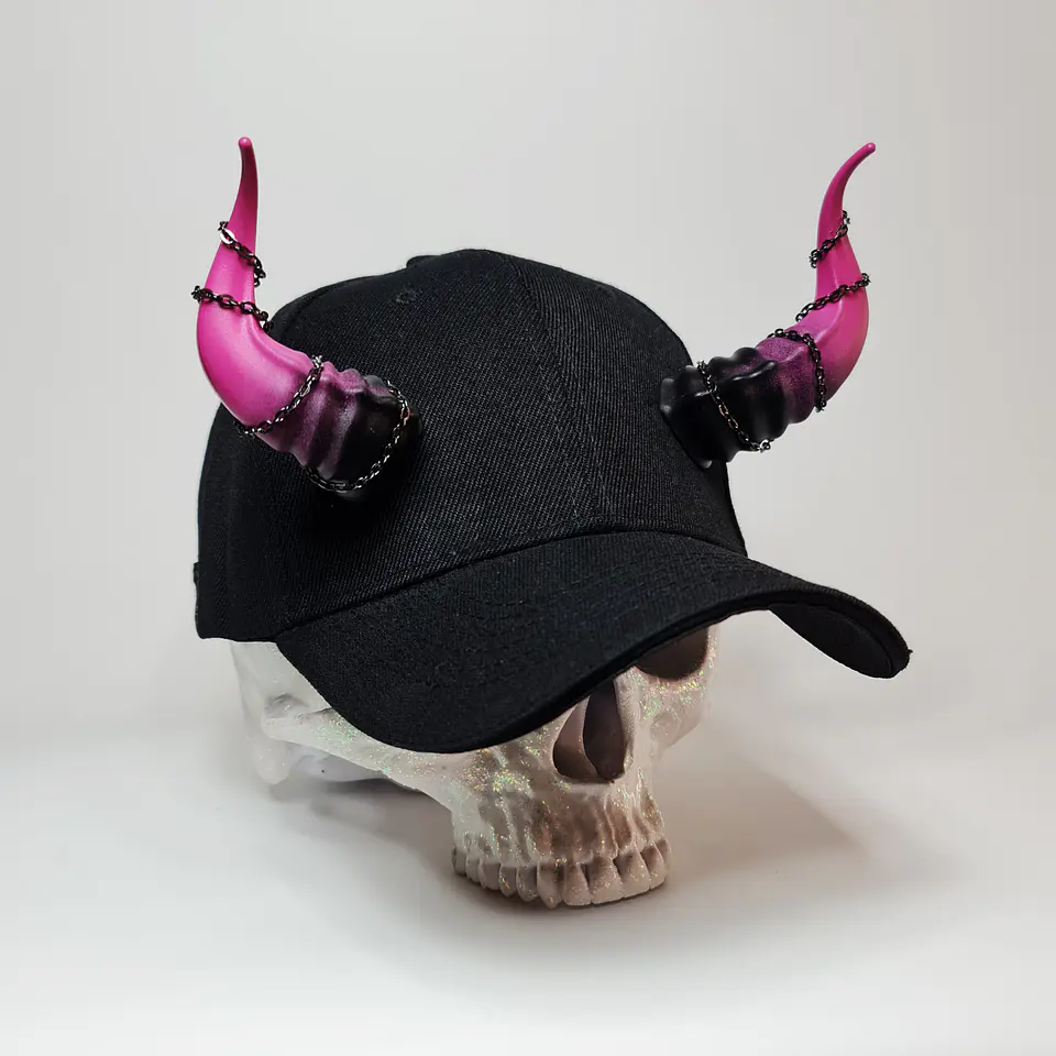 Lucifer Cap with Chains 11