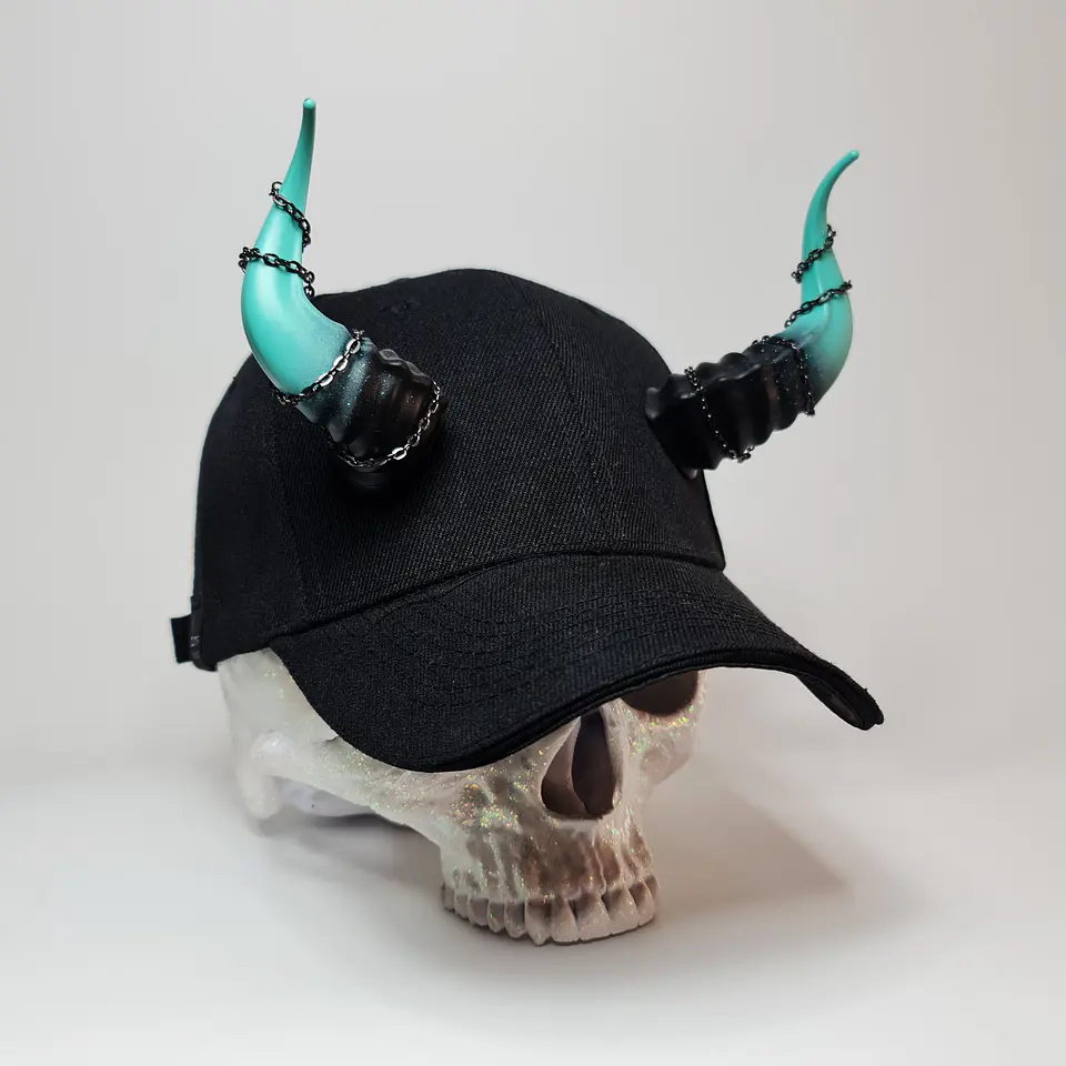 Lucifer Cap with Chains 10