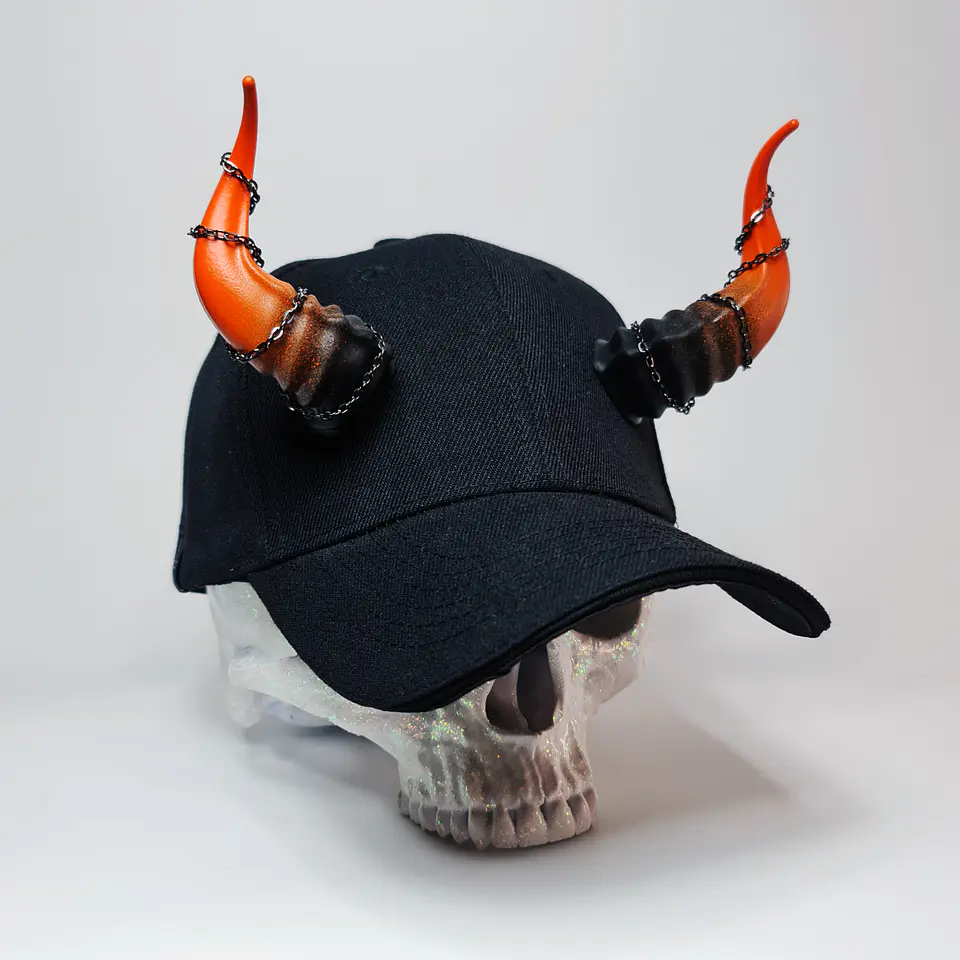 Lucifer Cap with Chains 9