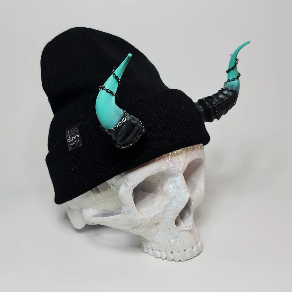 Lucifer Beanie With Chains 12
