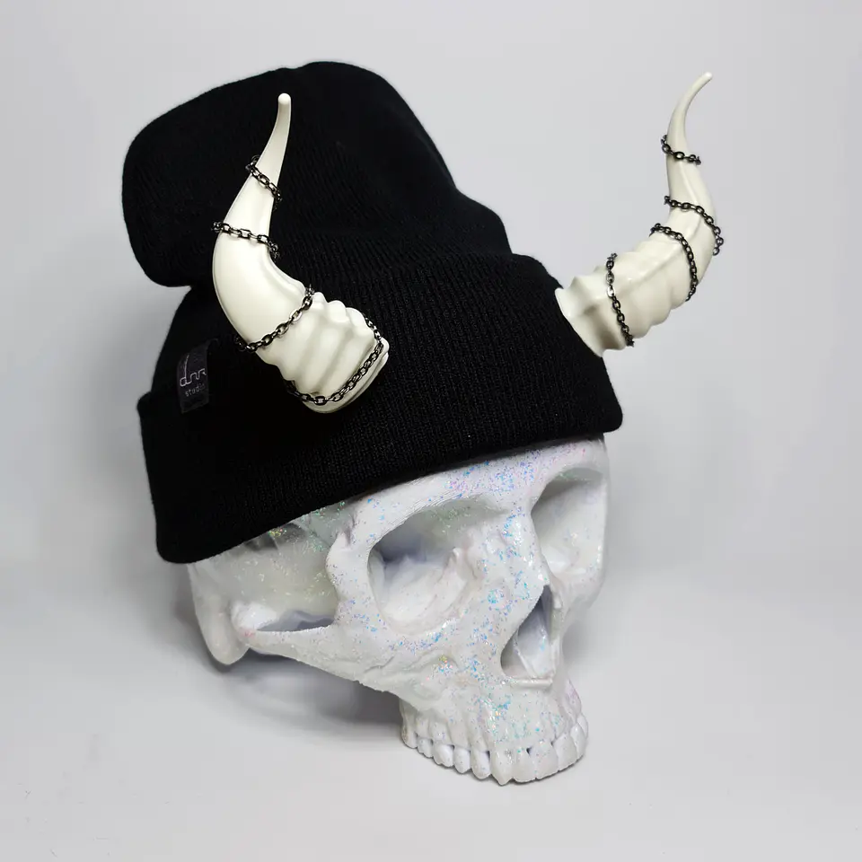 Lucifer Beanie With Chains 15