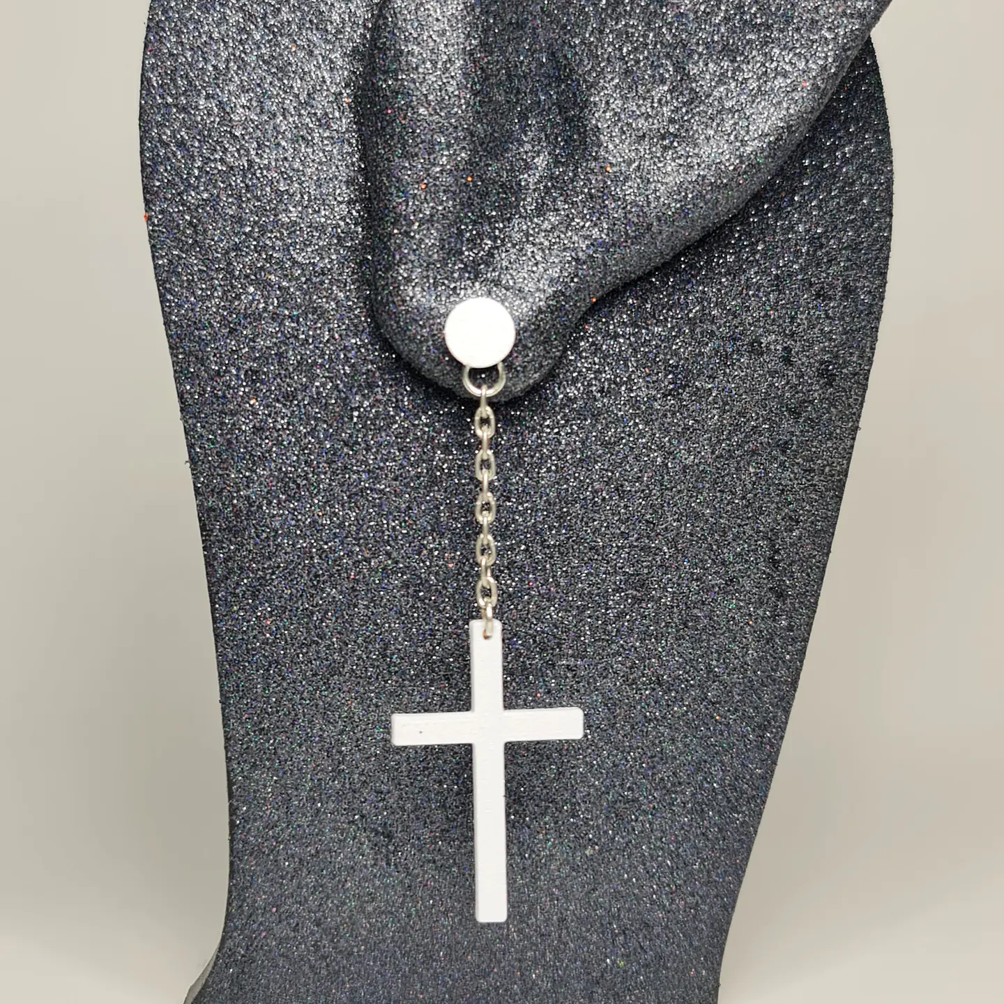 Cross Pendant Hoop 5