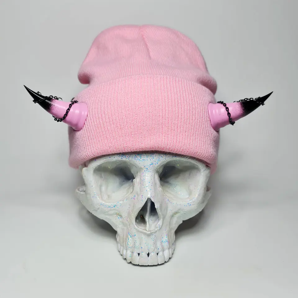 Imp Beanie with Chains 5