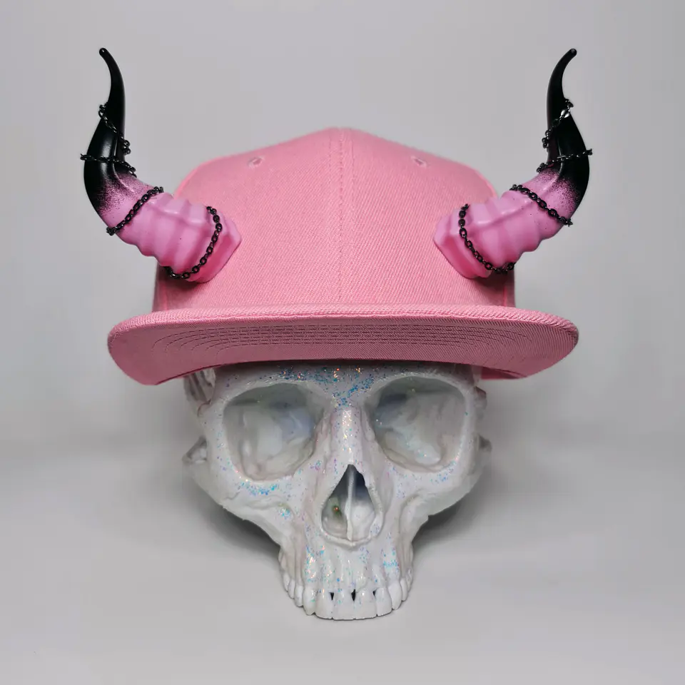 Lucifer Flat Cap with Chains 2