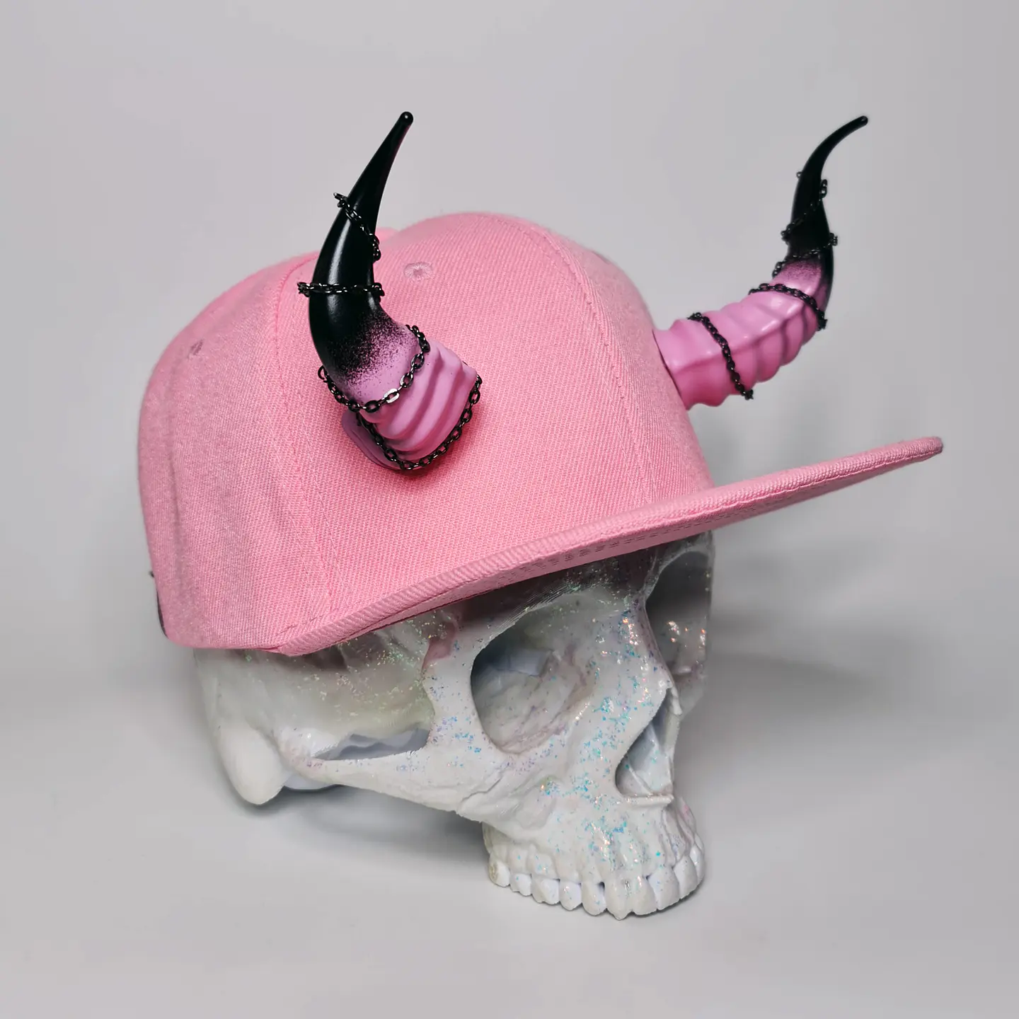 Lucifer Flat Cap with Chains 1