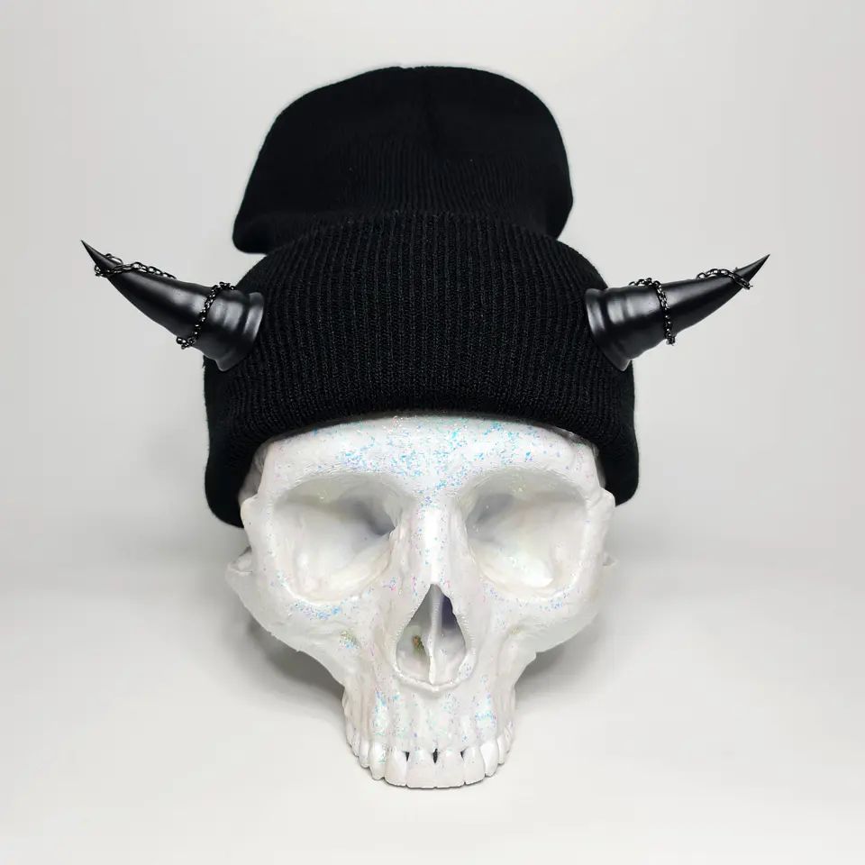 Imp Beanie with Chains 2