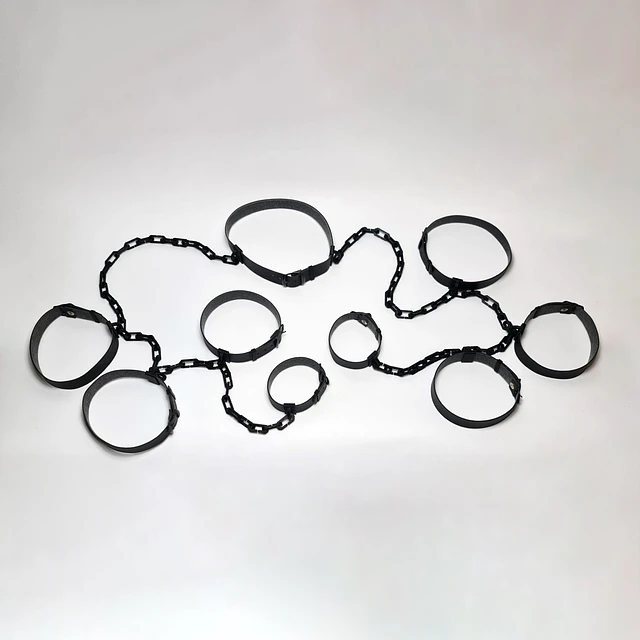 Leather Harness with Chains #1