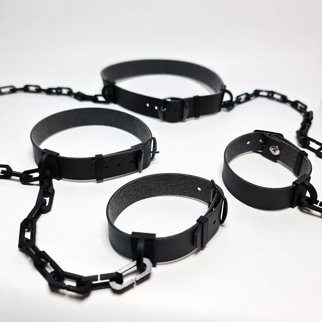 Leather Harness with Chains #1