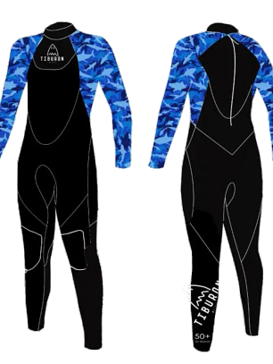 Traje De Surf Militar Azul 2mm