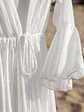 Tapado Playero Tulum Blanco - Manga Campana - thumbnail 4