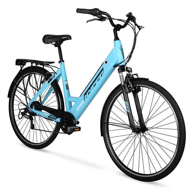 Bicicleta Eléctrica Aro 29 Hyper E-Ride Ruedas 700C Azul