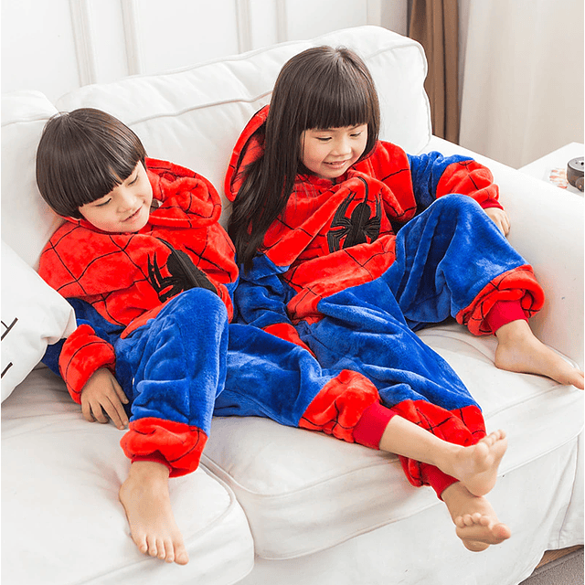 Pijama Enterito Superhéroe Spiderman Niños Y