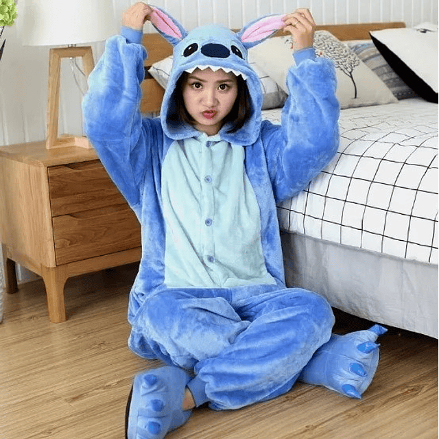 Pijama Enterito Stitch Niños Y Adultos