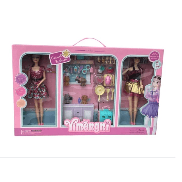 Muñecas Tipo Barbie Con Accesorios Juguete Para Niñas