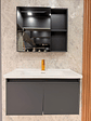 Mueble Vanitorio Con Espejo Led 60cm Gris Oscuro - Miniatura 2