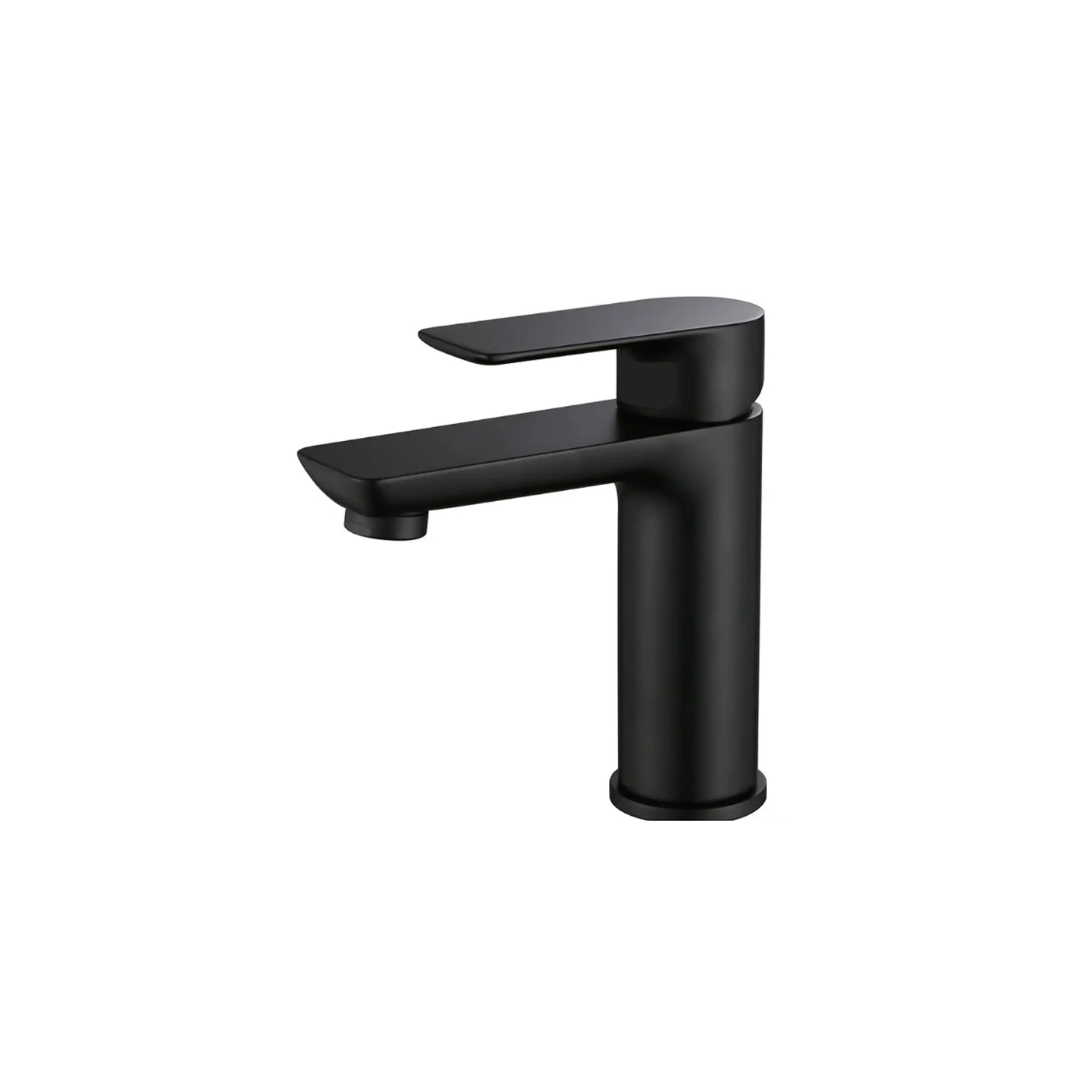 Llave Monomando Para Lavamanos Negro Mate  1