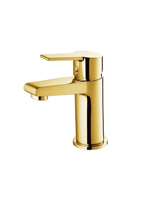 Llave Monomando Lavamanos Dorado