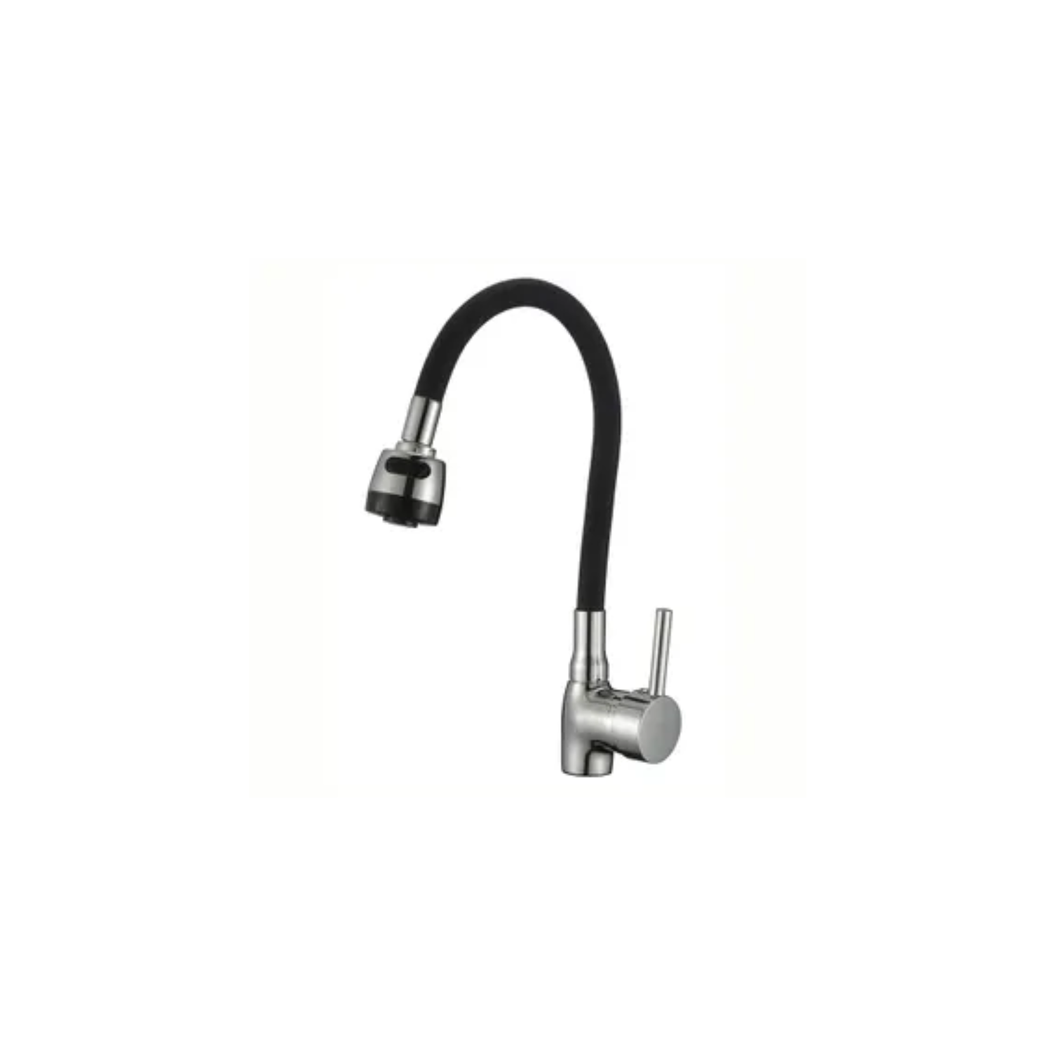 Llave Monomando Flexible Para Lavaplatos Negra 1