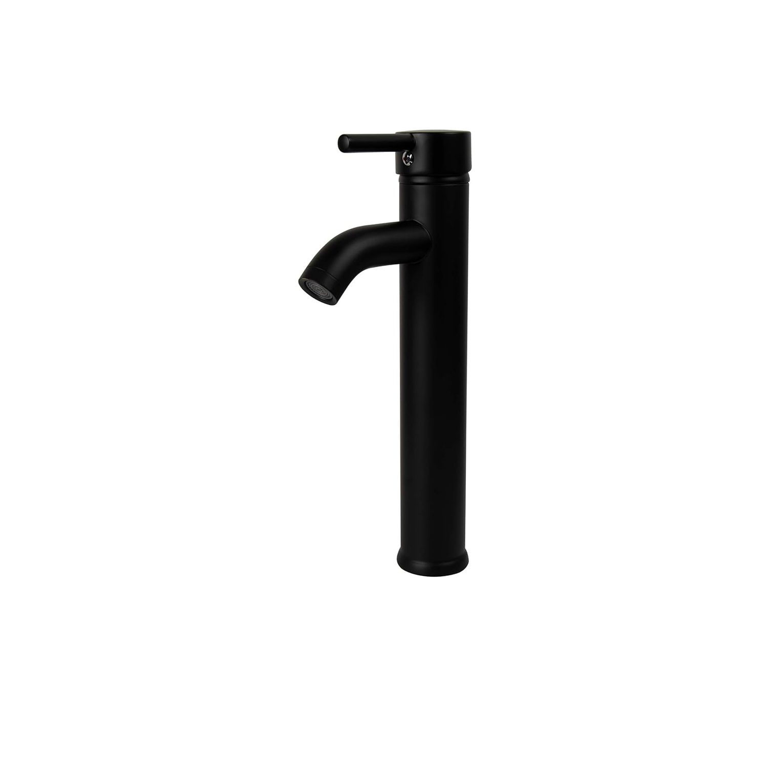 Llave Monomando Para Lavamanos Negro Mate Alto 1