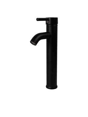 Llave Monomando Lavamanos Negro Mate Alto