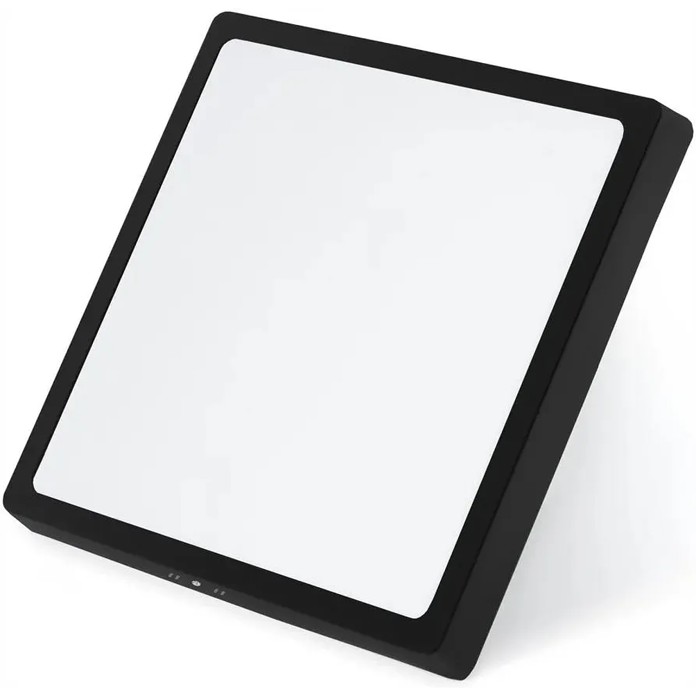 Panel Led Sobrepuesto Cuadrado 24W 6500K Negro 3